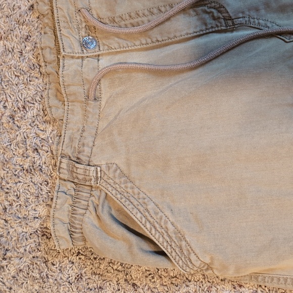 Maurices Khaki Softy Elastic Waist Pencil Skirt Front Slit SZ 16 - Picture 5 of 11